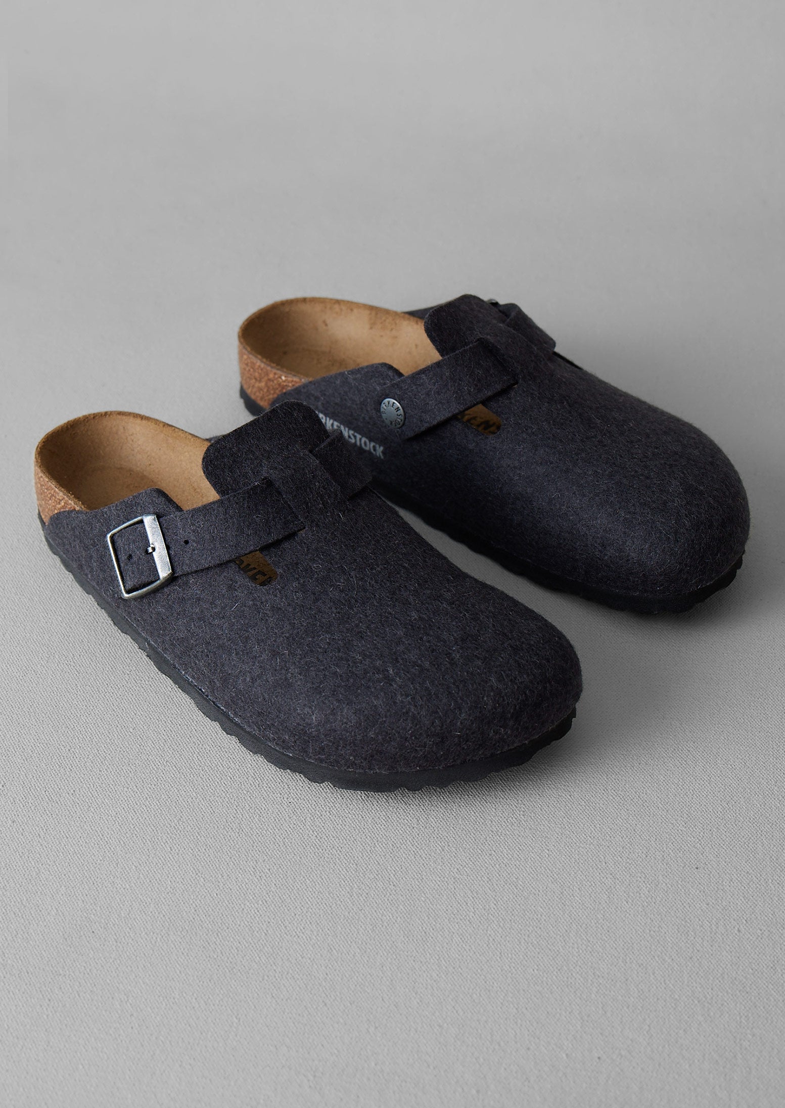 Birkenstock boston grey felt online