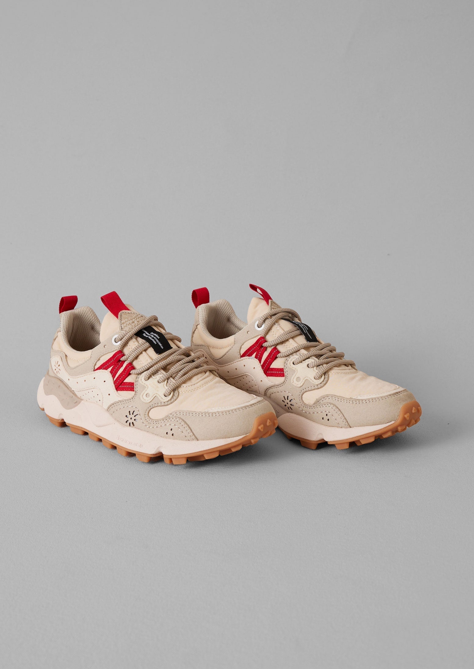 Flower Mountain Yamano Kaiso Trainers | Cherry/Chalk | TOAST
