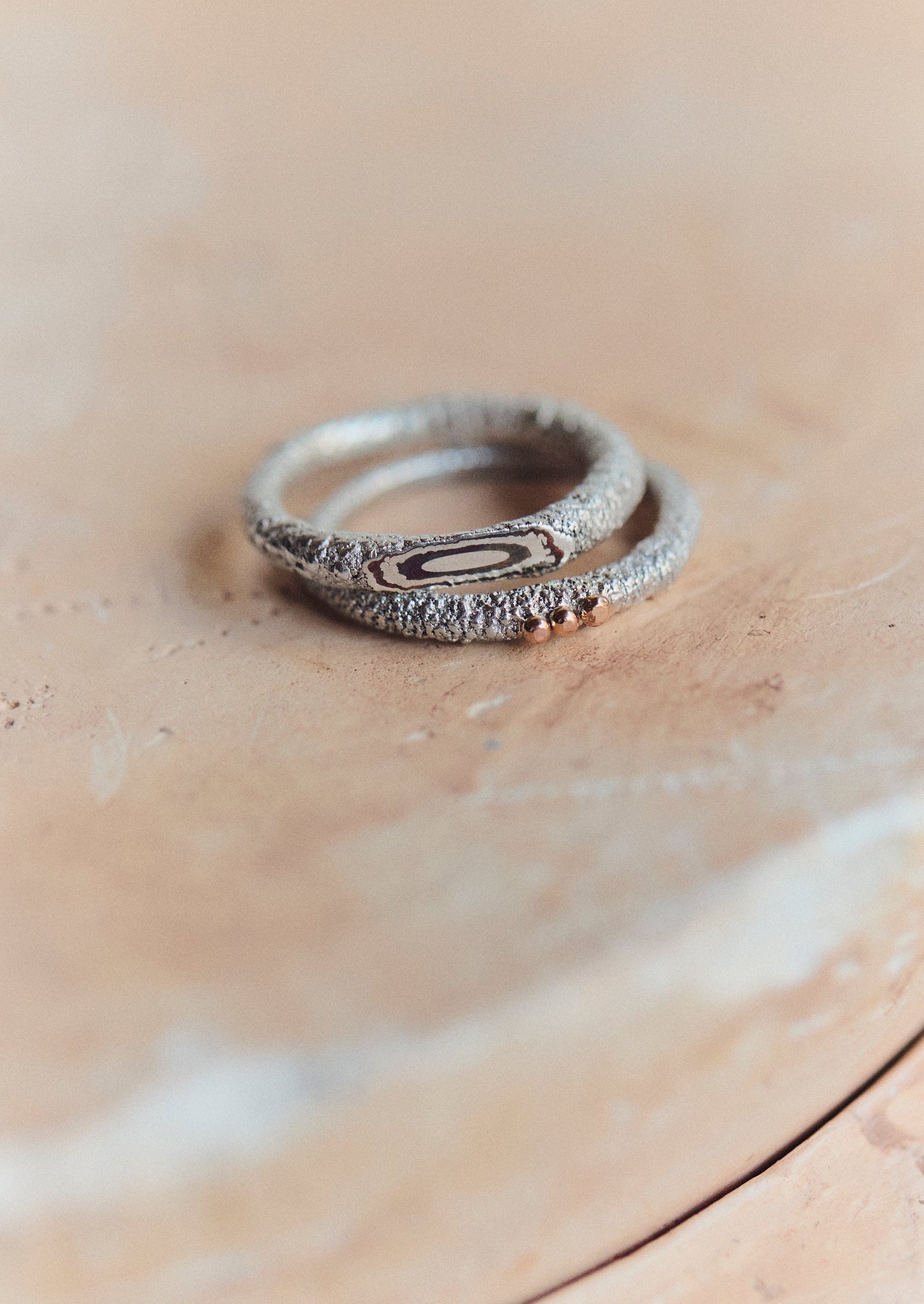 Lindey Tydeman Hewn Ring | Silver/Copper