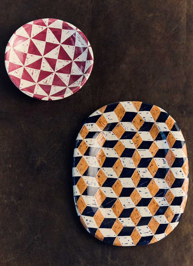 Hannah Watts Protea Plate | Grape Multi