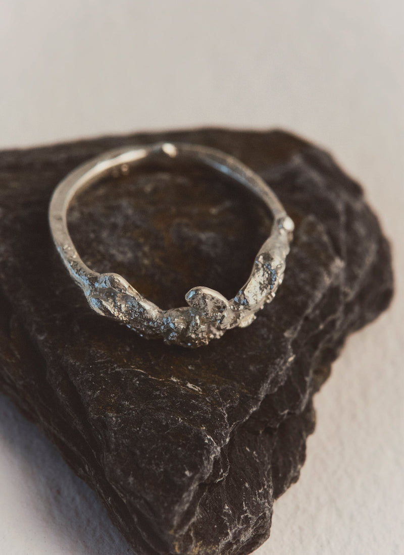 Egle Silko Texture Ring | Silver