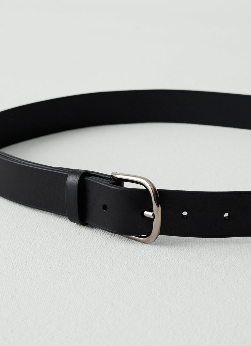 Laperruque Leather Buckle Belt | Black