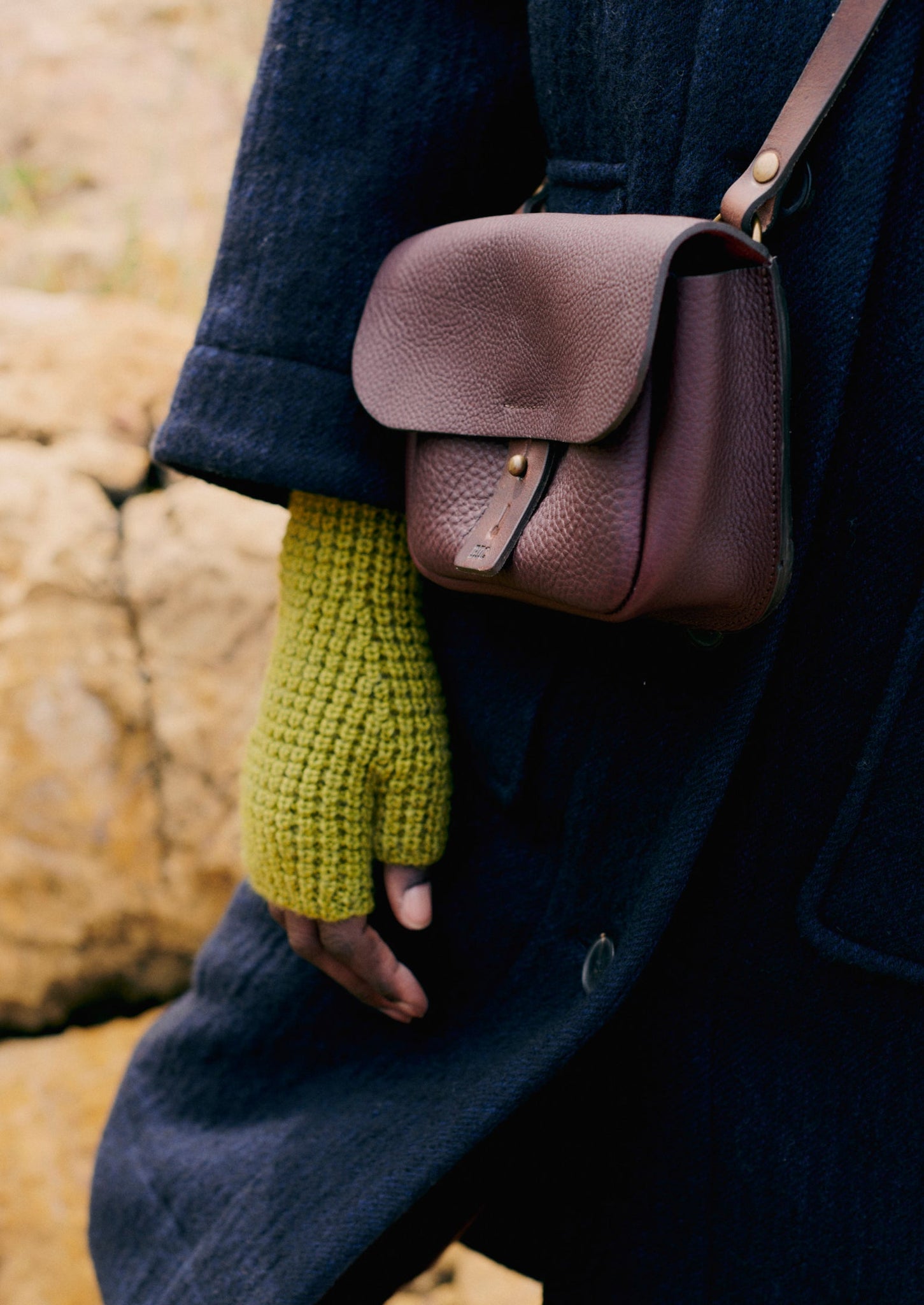 Bleu De Chauffe Mini Workwear Bag | Burgundy