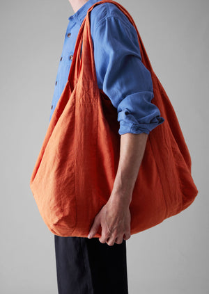 Garment Dyed Linen Bag | Red Chilli