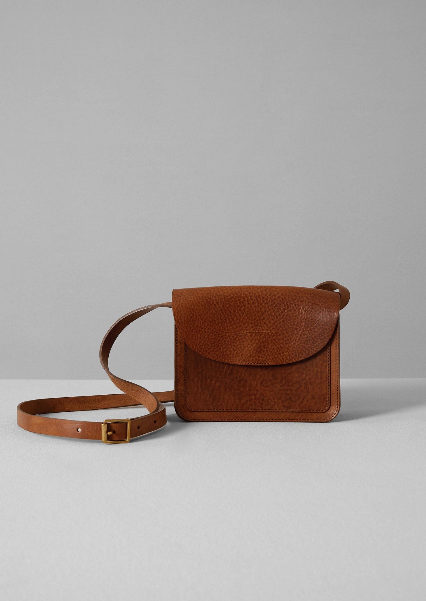 Kate Sheridan Leather Hull Bag | Pecan