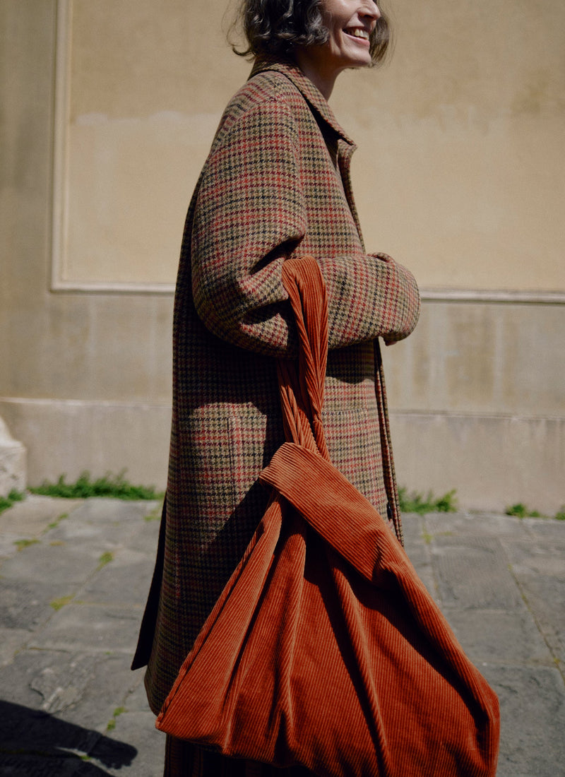 Cotton Cord Knot Bag | Burnt Sienna