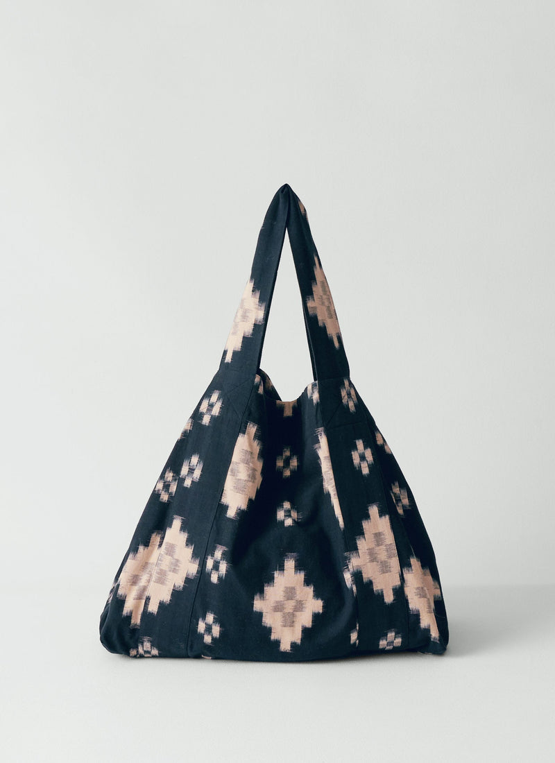 Fugue Ikat Bag | Midnight/Sand
