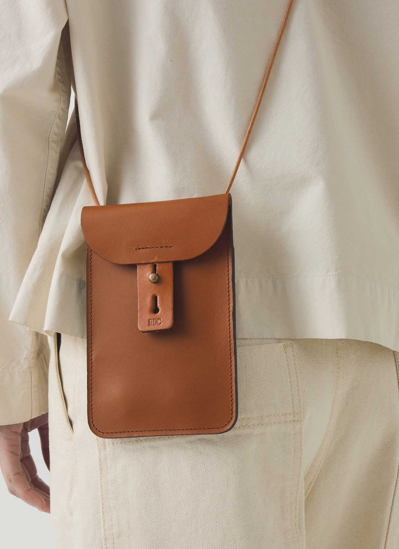Bleu De Chauffe Leather Pouch | Tan