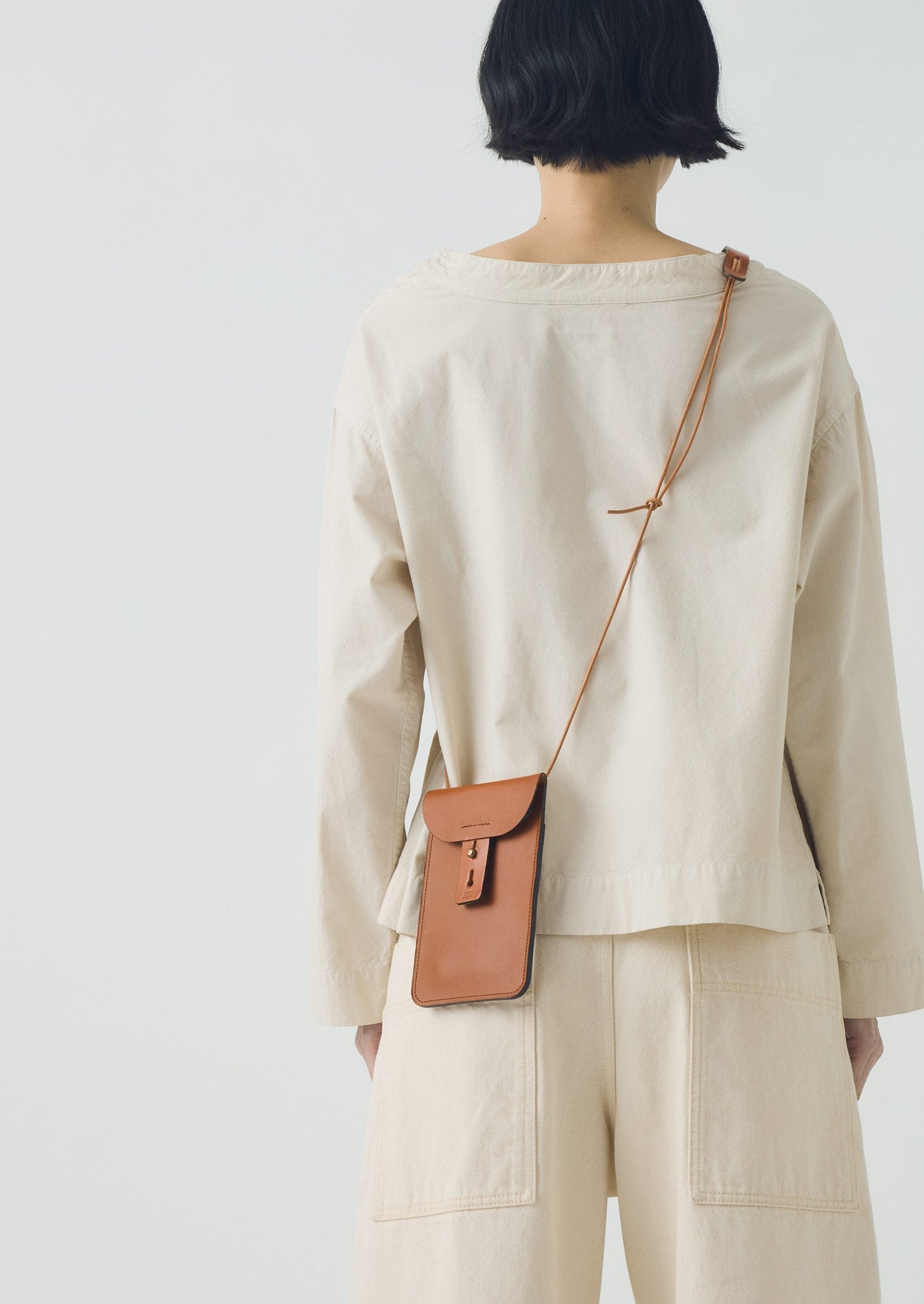 Bleu De Chauffe Leather Pouch | Tan