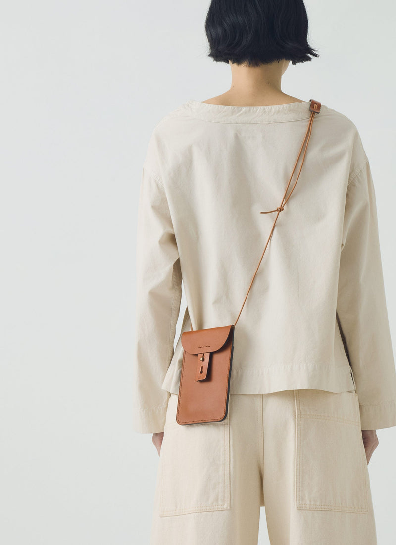 Bleu De Chauffe Leather Pouch | Tan