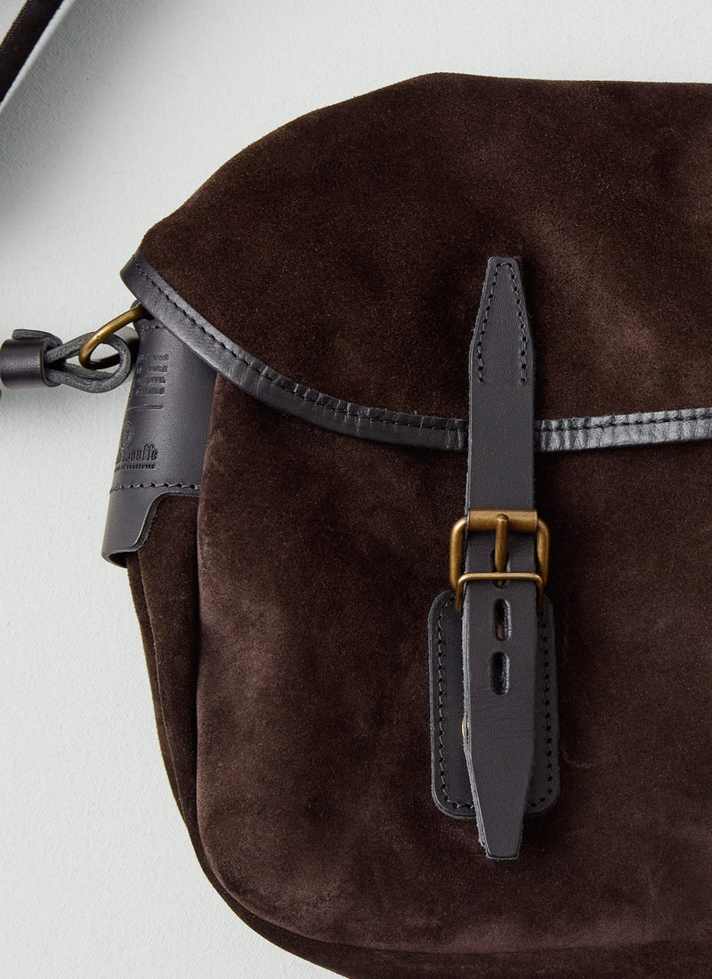 Bleu De Chauffe Musette Suede Bag | Marron Brown