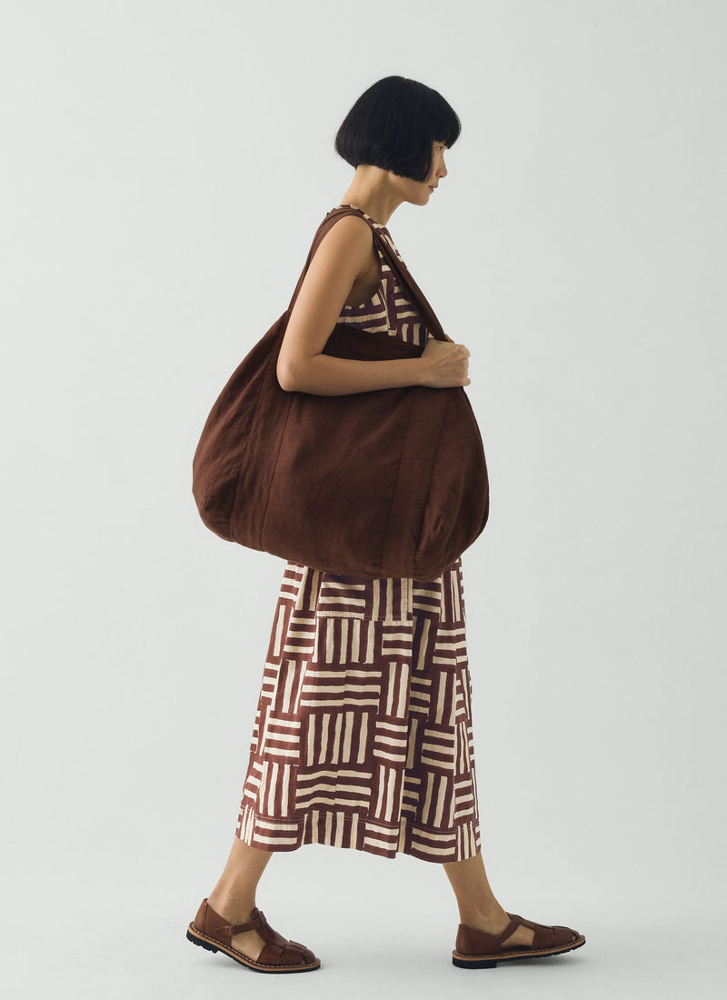 Garment Dyed Linen Bag | Fig