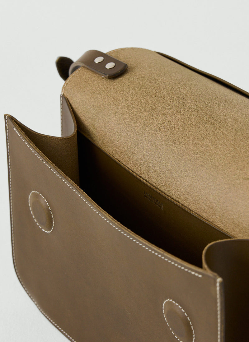 Laperruque Leather Cross Body Bag | Olive