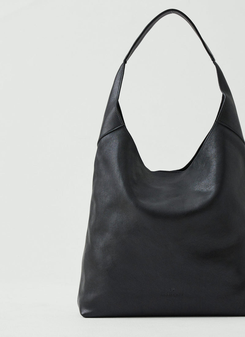 Il Bisonte Leather Shoulder Bag | Black