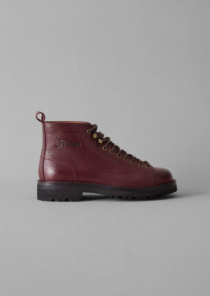 Fracap Leather Monkey Boots | Chianti