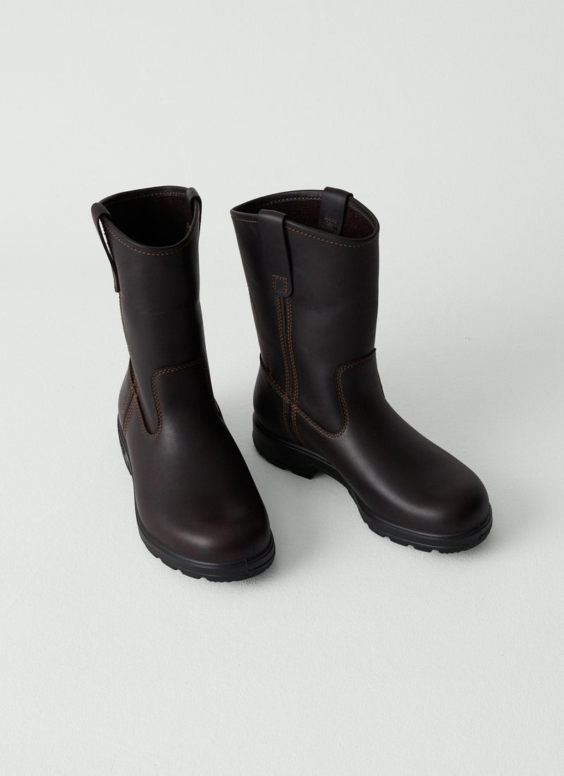 Blundstone Originals Leather Tall Pull On Boots | Dark Brown