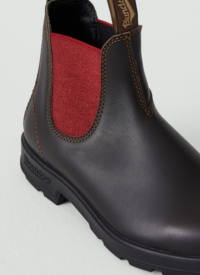 Blundstone Originals Leather Chelsea Boots | Brown/Crimson