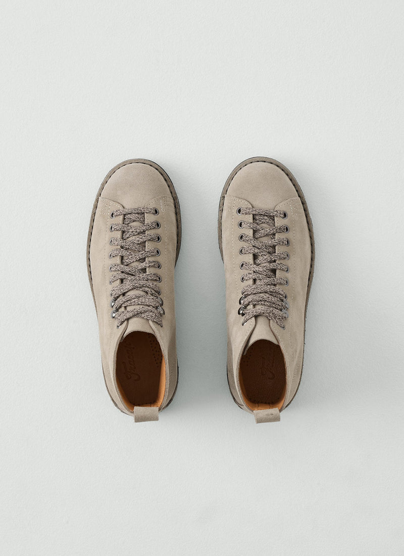 Fracap Suede Monkey Boots | Taupe