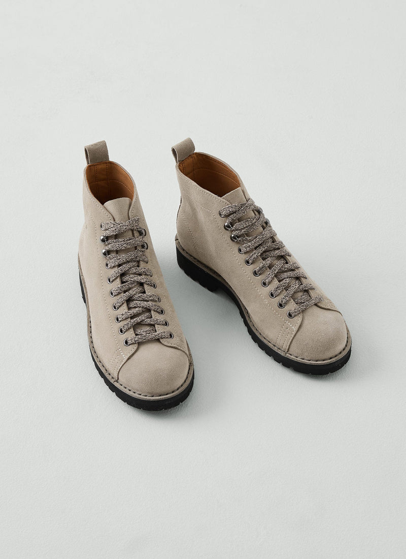 Fracap Suede Monkey Boots | Taupe