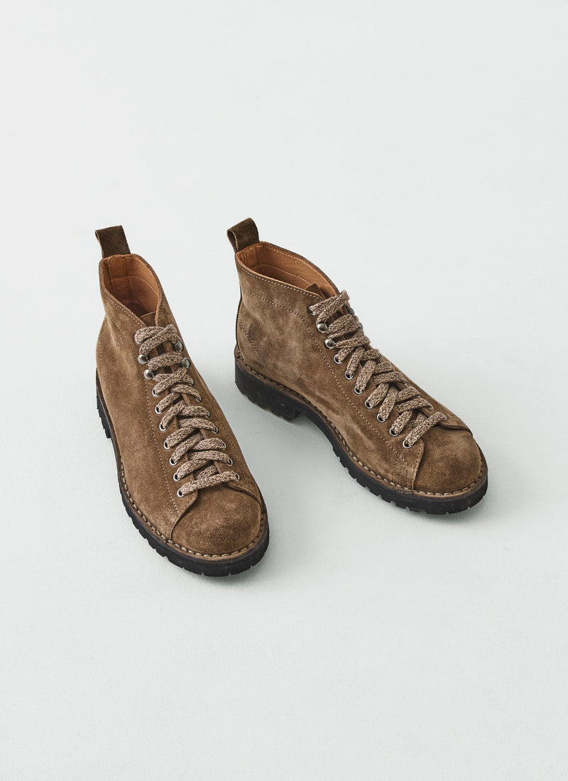Fracap Suede Monkey Boots | Taupe