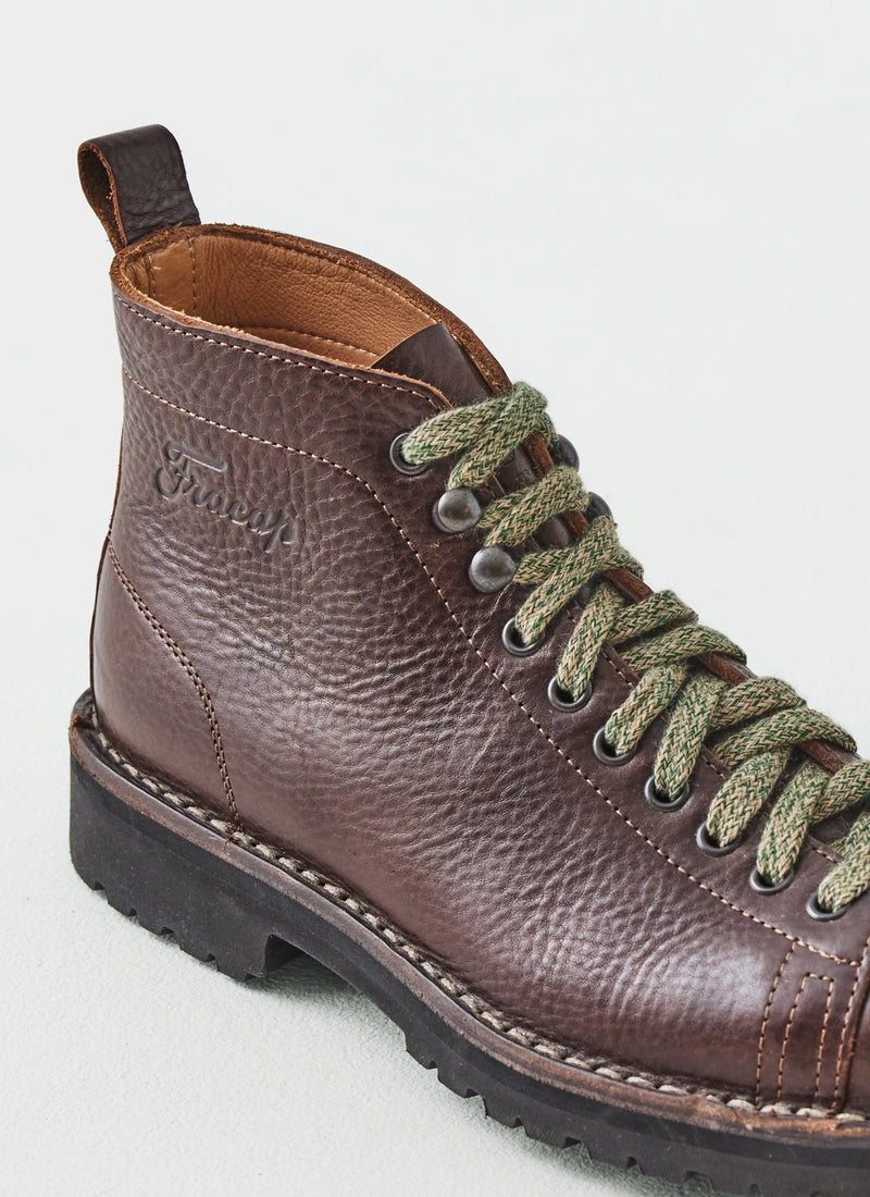 Fracap Leather Monkey Boots | Dark Brown
