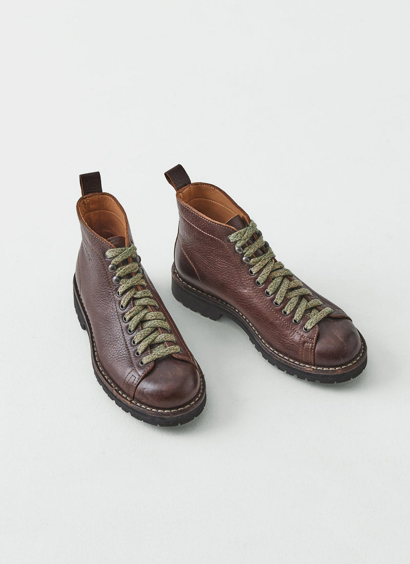 Fracap Leather Monkey Boots | Dark Brown