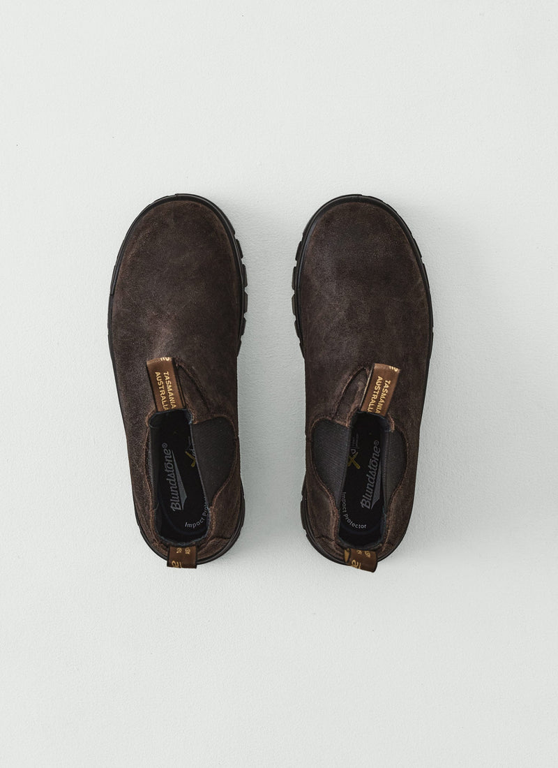 Blundstone Wax Suede Lug Boots | Dark Brown