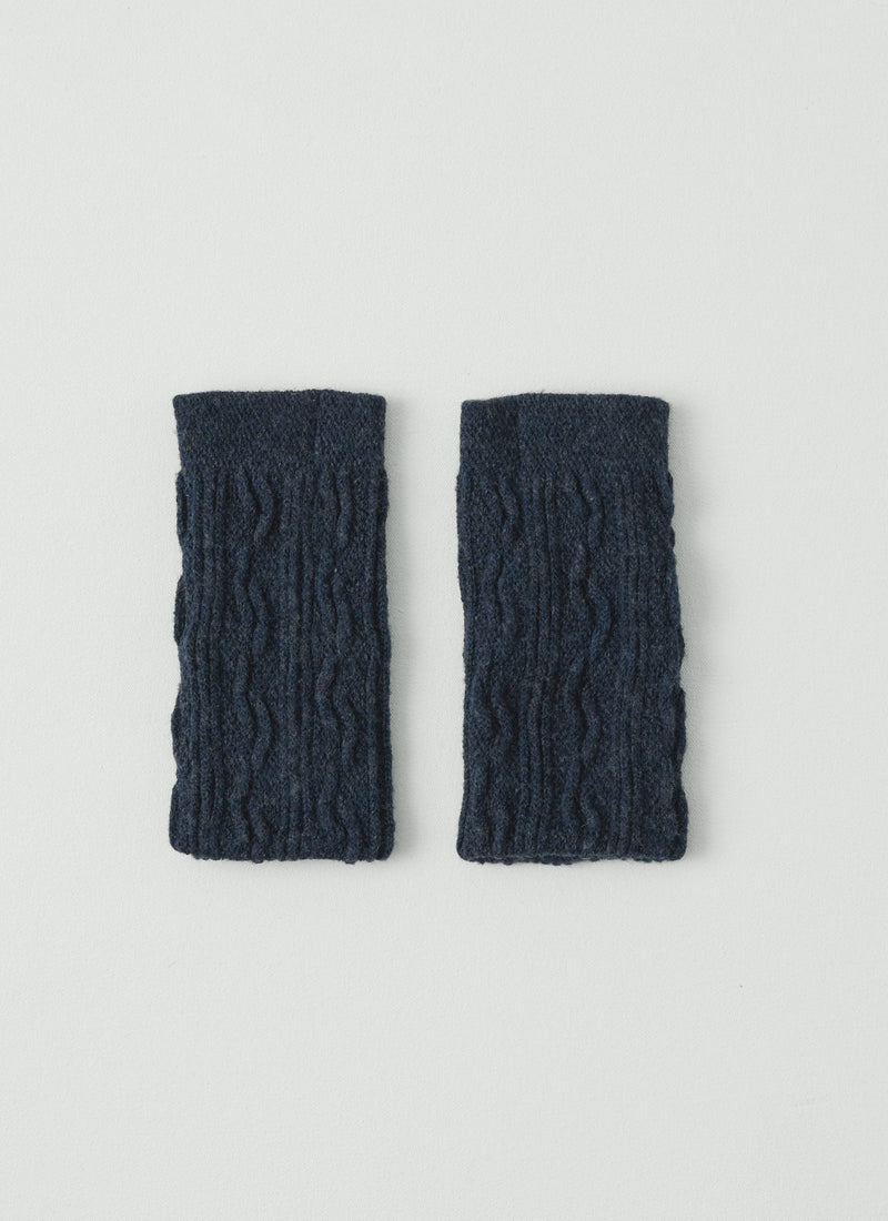 Nishiguchi Kutsushita Wool Hand Warmers | Deep Blue