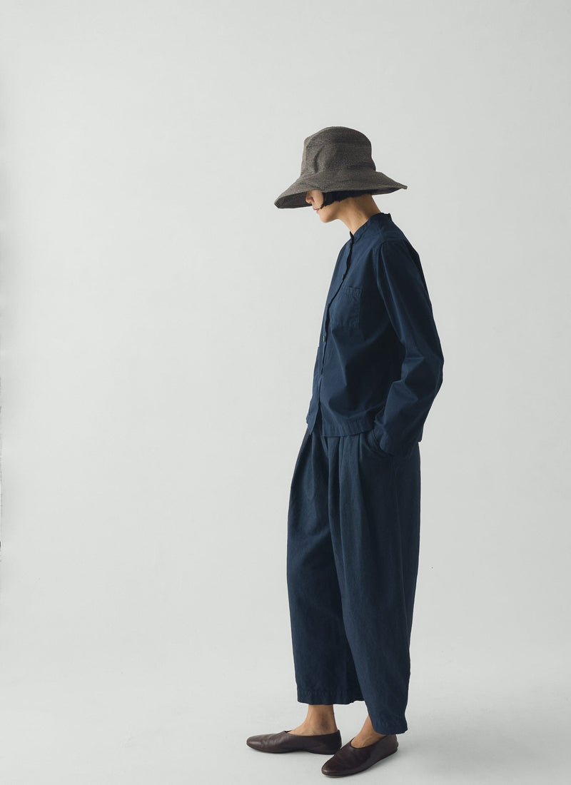 Decho Crushed Washi Paper Hat | Charcoal