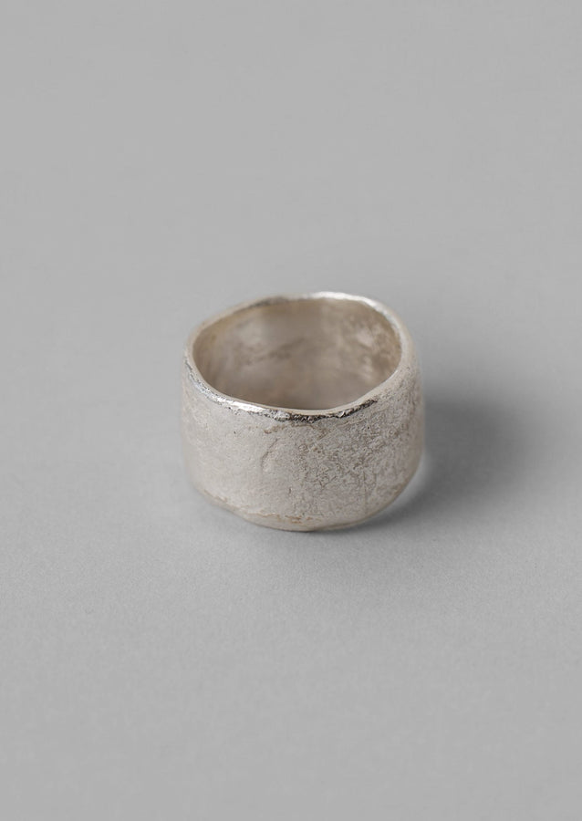 Emily Nixon Sculptural Rock Ring | Silver