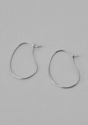 Helena Rohner Organic Hoop Earrings | Silver