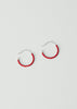 Helena Rohner Miyuki Glass Small Hoop Earrings | Tomato