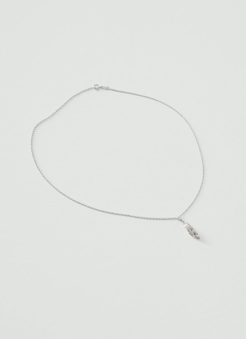 Alba Silver Cardamom Pod Necklace | Silver