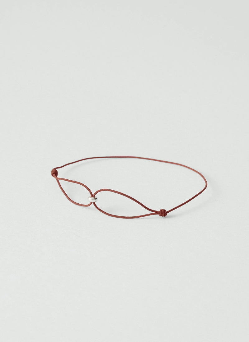 Helena Rohner Silver Bead String Bracelet | Plum/Silver
