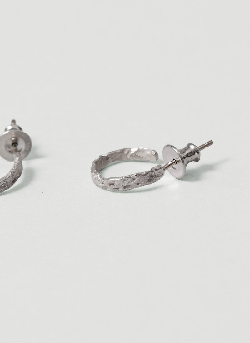 Emily Nixon Urchin Hoop Earrings | Silver