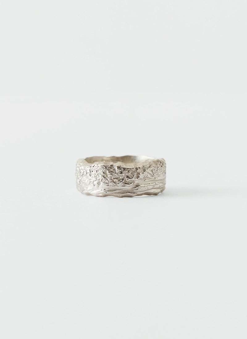 Sally Lacock Silver Bark Ring | Silver