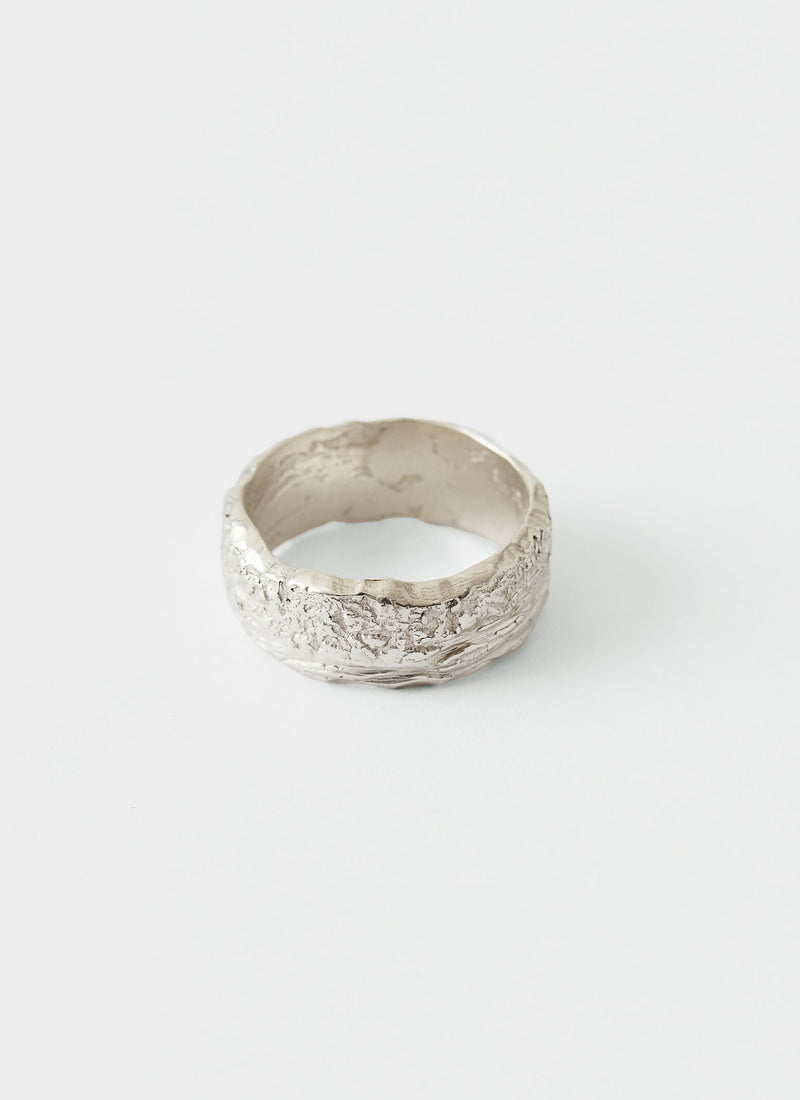 Sally Lacock Silver Bark Ring | Silver