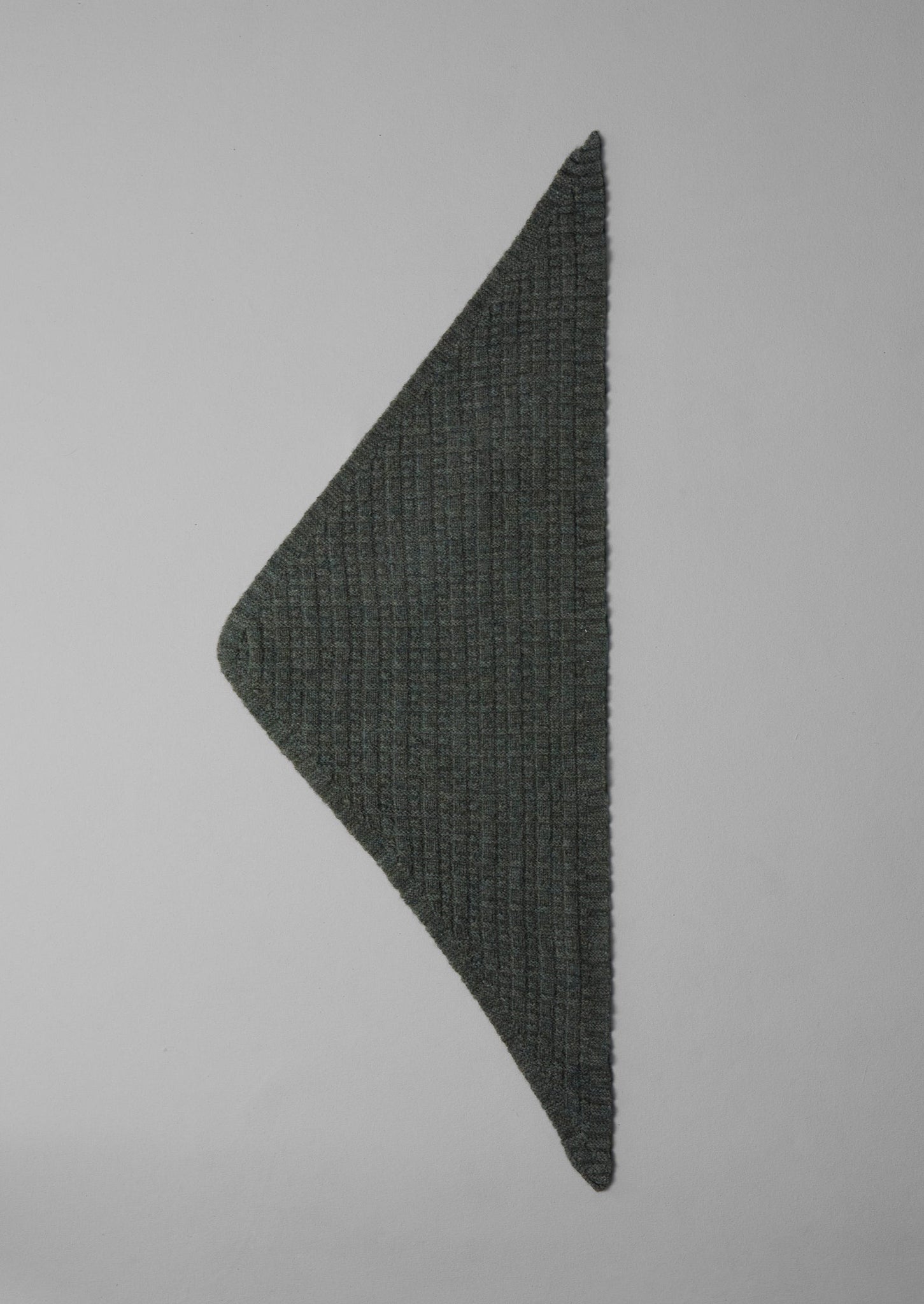 Grid Stitched Knitted Bandana | Seaweed