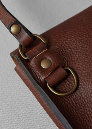 Bleu De Chauffe Leather Workwear Bag | Tan