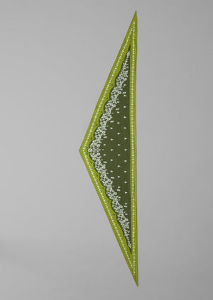 Garden Bloom Cotton Bandana | Olive