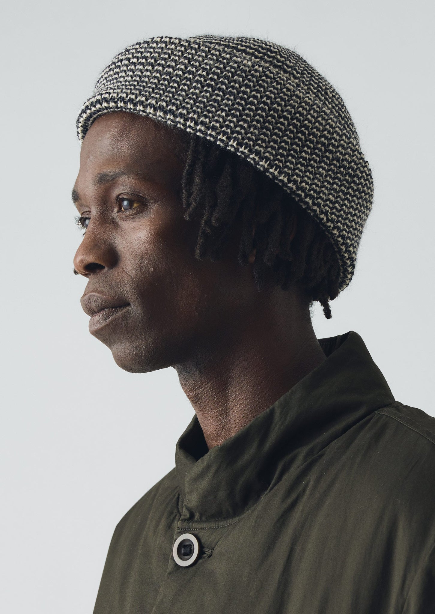 Heimat Mechanic Fine Stripe Hat | Ink/Seashell