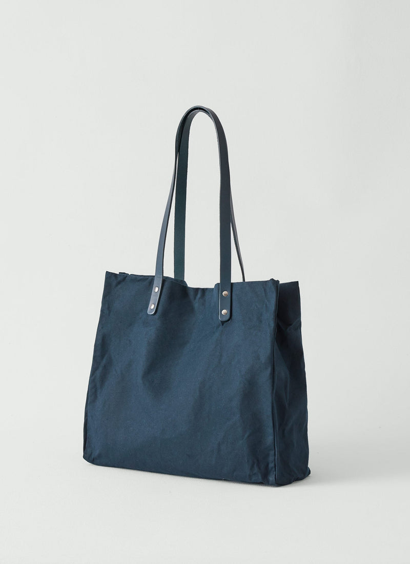 Kate Sheridan Waxed Canvas Tote | Midnight