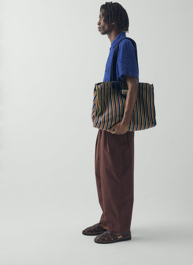 Moismont Stripe Cotton Bag | Blue Multi