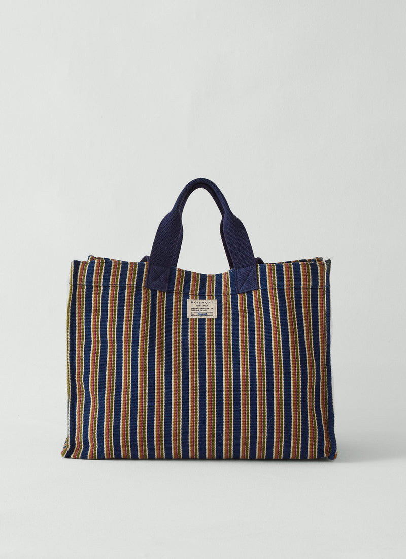Moismont Stripe Cotton Bag | Blue Multi