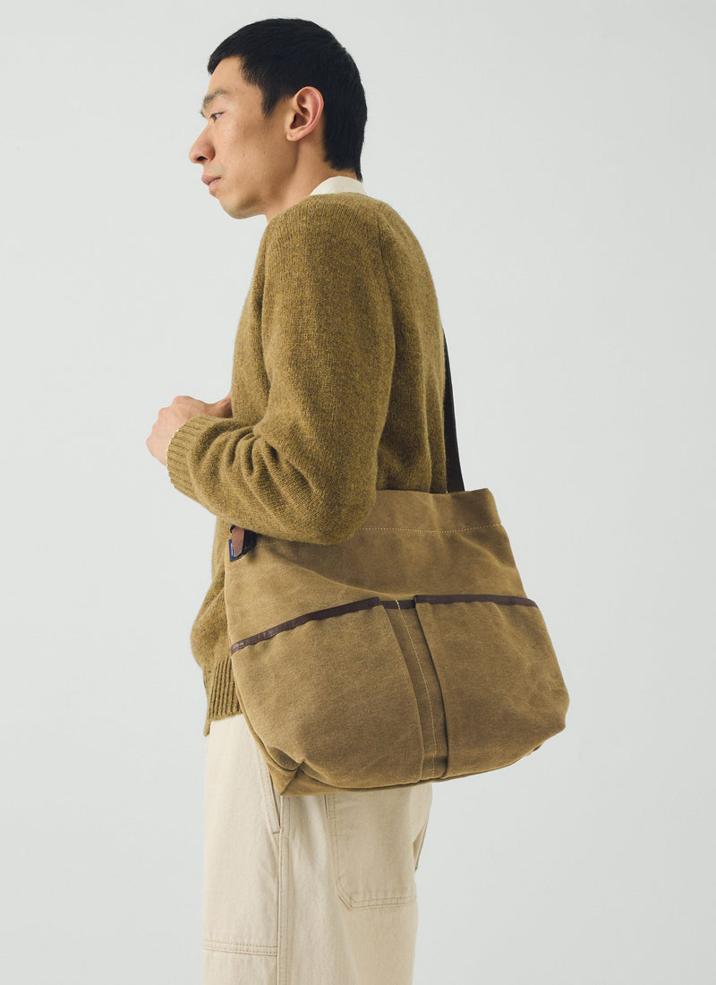 Bleu De Chauffe Gombe Cotton Bag | Khaki