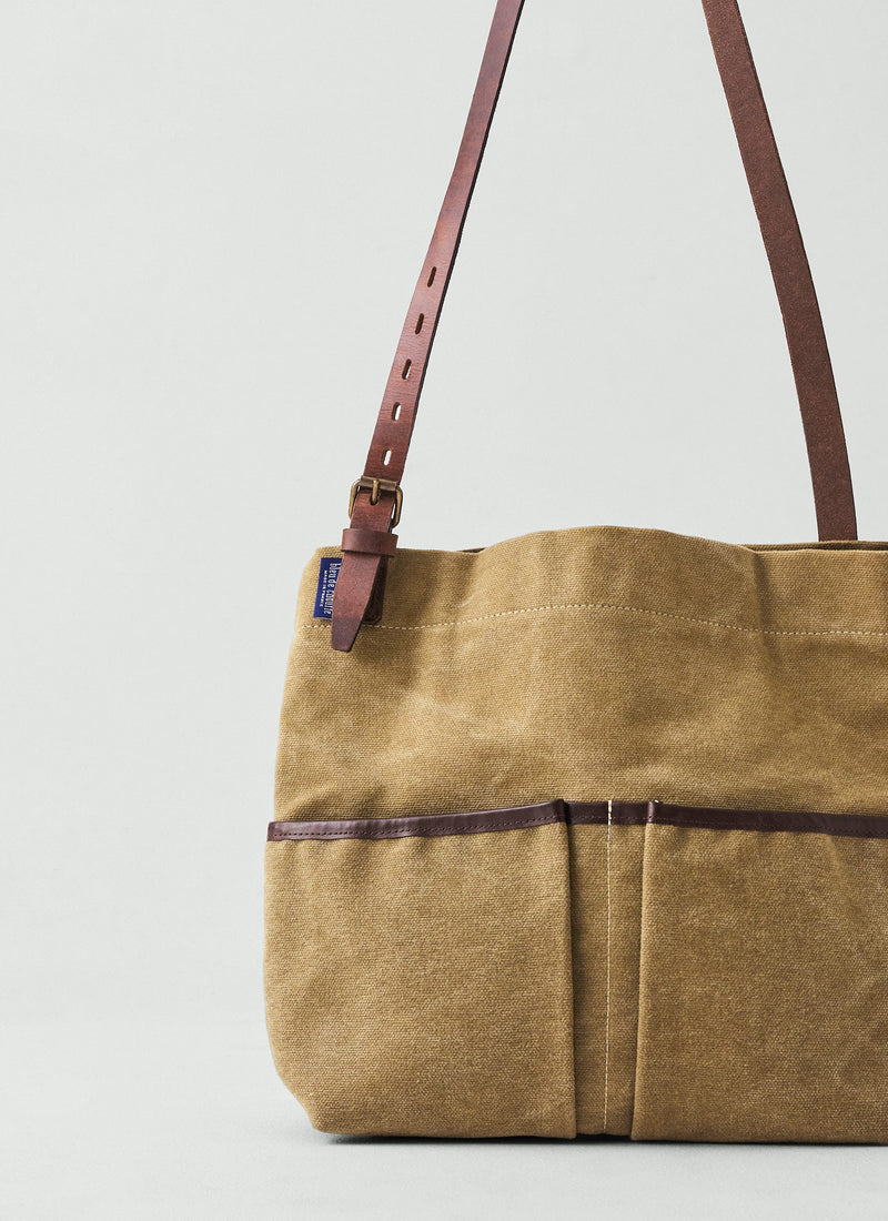Bleu De Chauffe Gombe Cotton Bag | Khaki