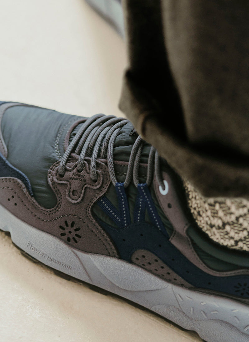 Flower Mountain Yamano Panelled Trainers | Charcoal