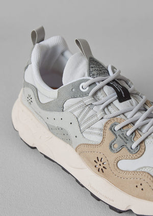 Flower Mountain Yamano Kaiso Panelled Trainers | Light Grey