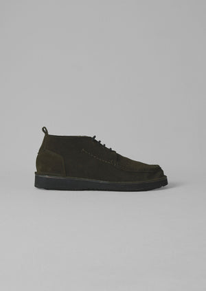 Fracap Suede Camp Shoes | Olive