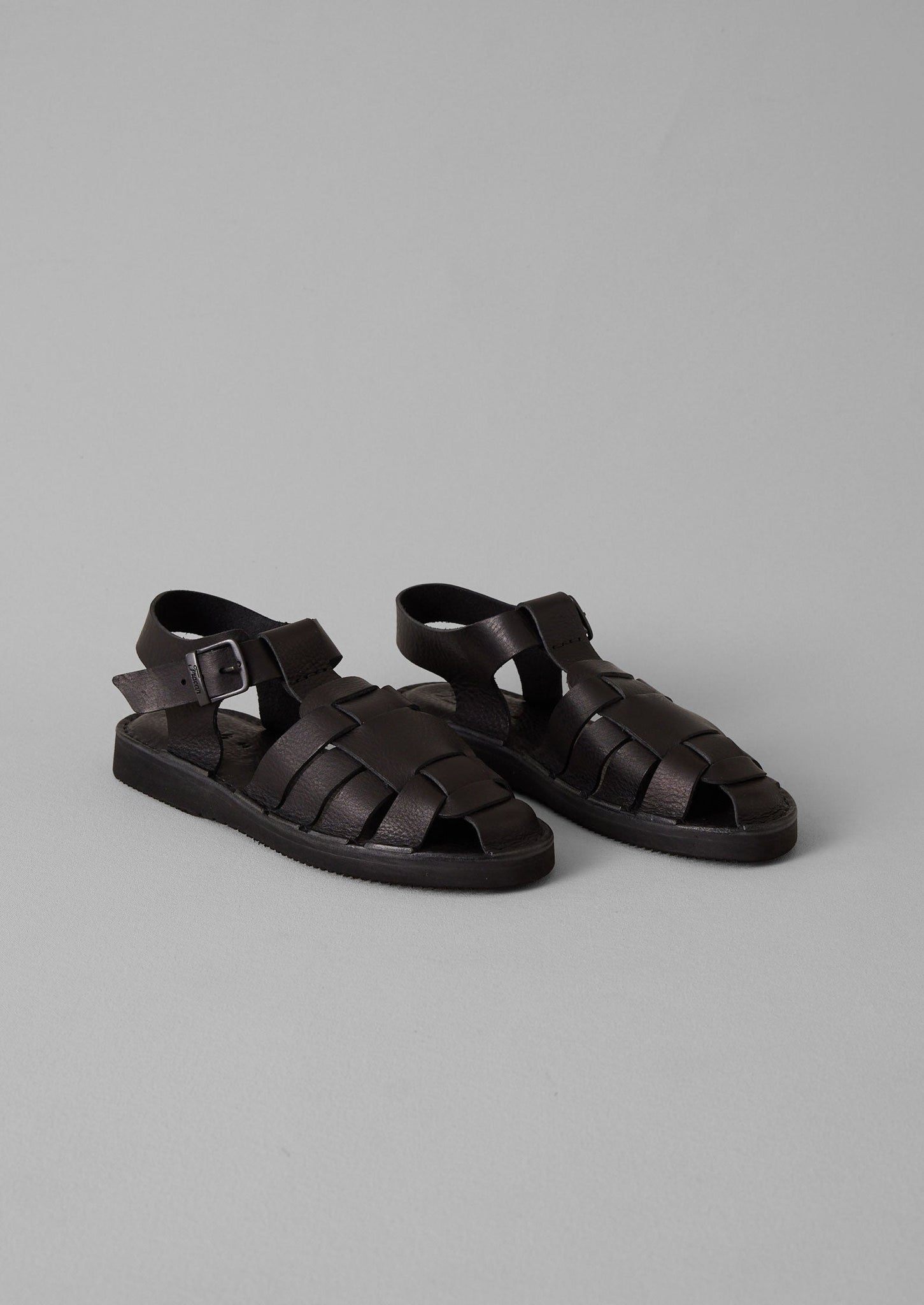 Fracap Leather Sandals | Black